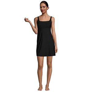 NWOT Lands' End Women's Tummy Control Swim Dress W/Shorts Size 4 $120 4C220